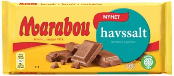 Marabou Sea Salt Chocolate Bar Recalled For Allergens