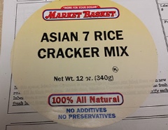 Market Basket Asian Rice Cracker Mix Peanut Recall