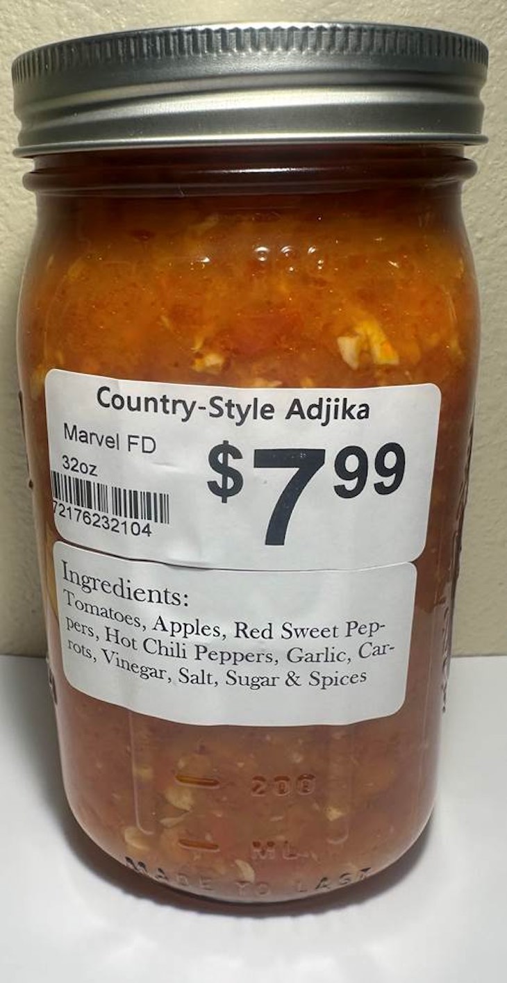 Marvel County Style Adjika Recalled For Possible Botulism