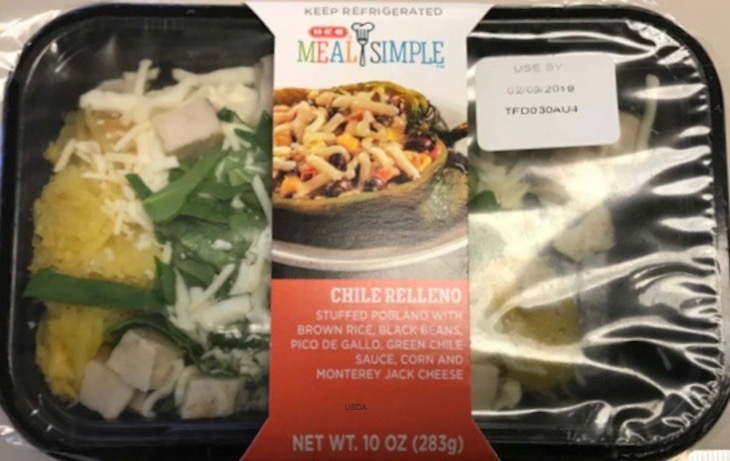 Meal Simple Chile Relleno Recall
