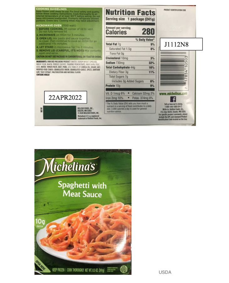 Michelina's Spaghetti with Meat Sauce Recalled For Undeclared Soy