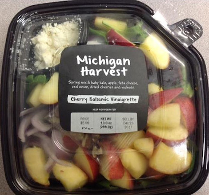 Michigan Harvest Apple Salad Listeria Recall