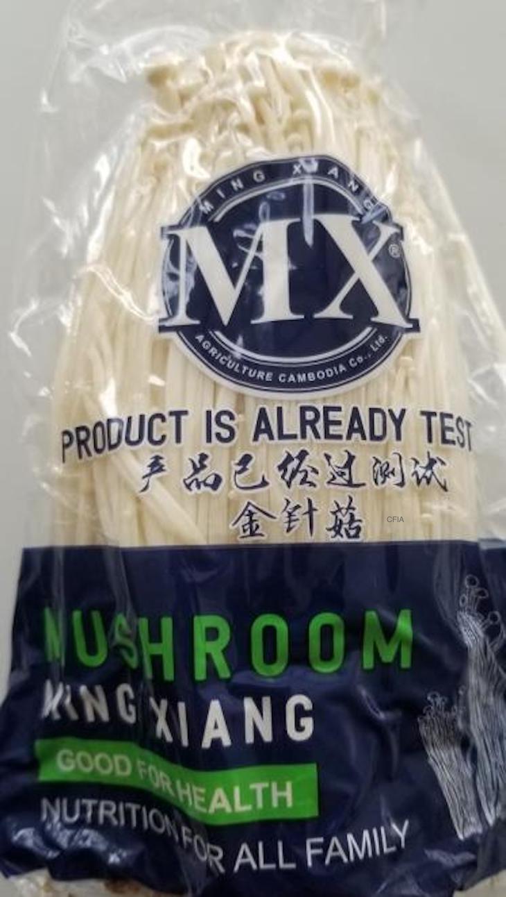 Ming Xiang Enoki Mushrooms Recalled in Canada For Listeria
