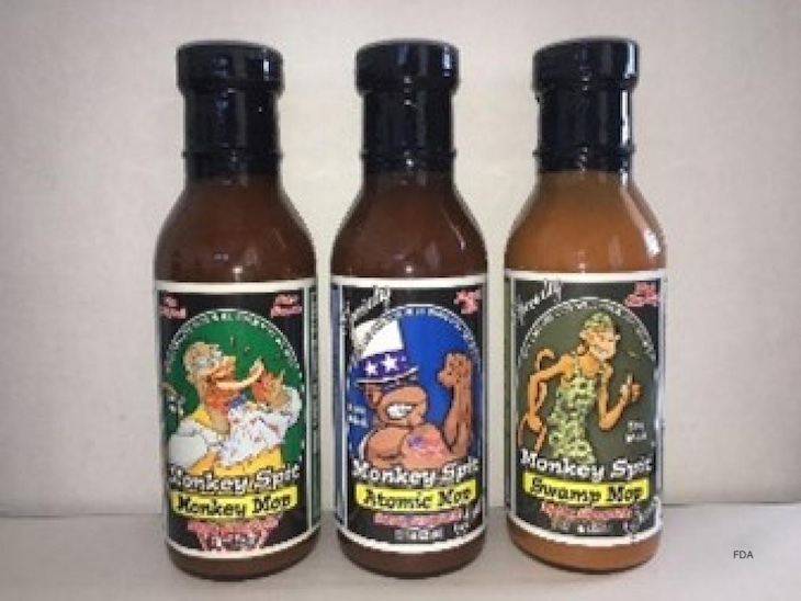 Monkey Spit BBQ Sauces Recalled For Milk, Wheat, Soy