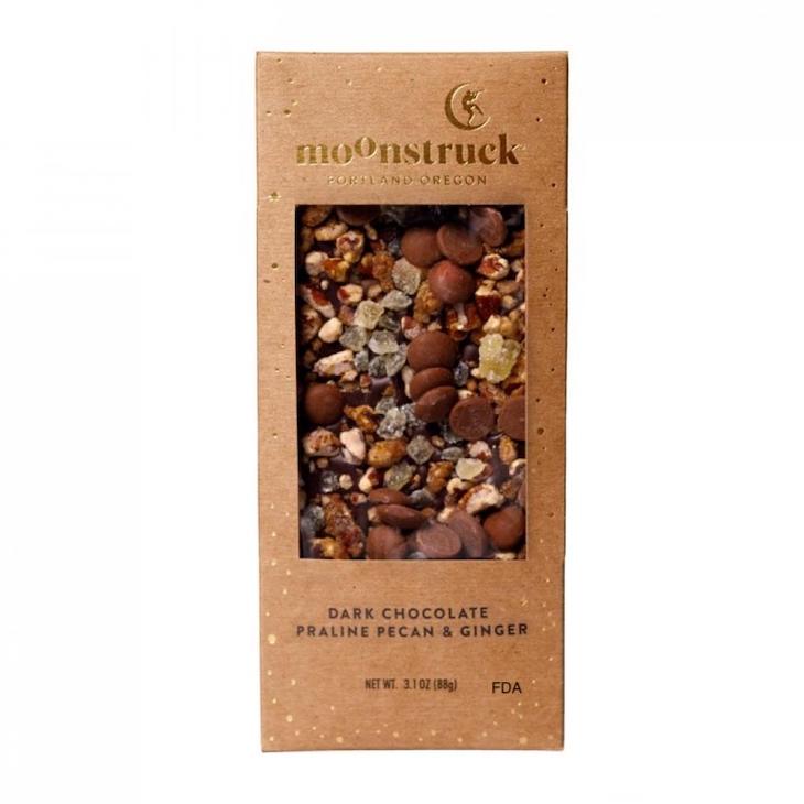 Moonstruck Praline Pecan & Ginger Dark Chocolate Bar Recalled