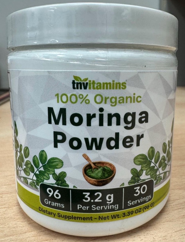 More Lots of TNVitamins Moringa Powder Recalled For Salmonelal