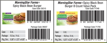 MorningStar Black Bean Burger Peanut Recall