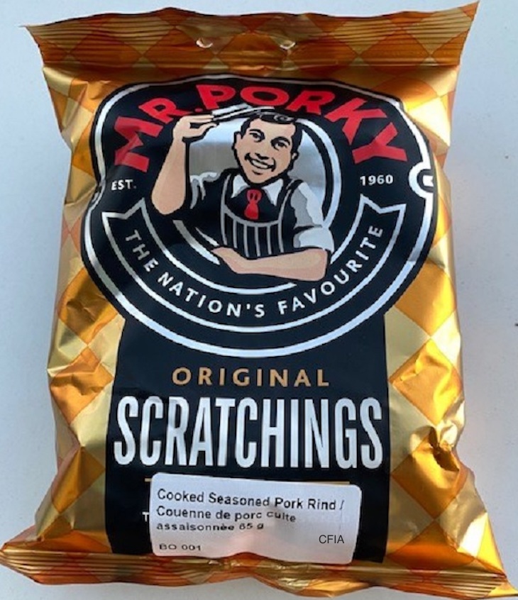 Mr. Porky Original Scratchings Recalled For Possible Salmonella