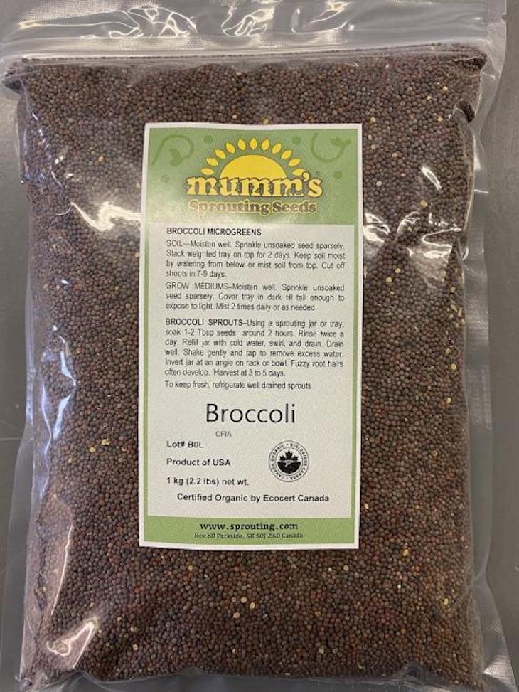 Mumm's Sprouting Seeds Broccoli Recalled For Possible Salmonella