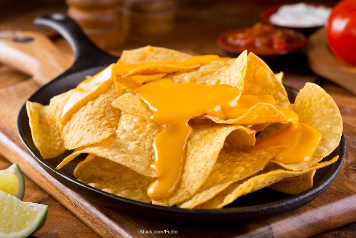Nacho Cheese Sauce on Chips
