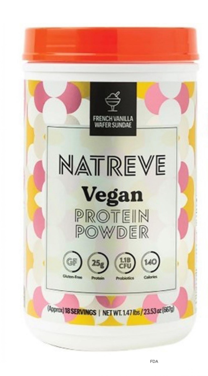 Natreve Vegan Protein Powder French Vanilla Wafer Recalled; 1 Illness