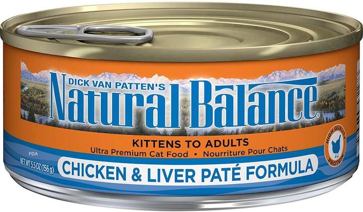 Natural Balance Ultra Premium Chicken & Liver Pate Cat Food Recalled