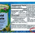 Nature’s Wonderland Thyroid Formula Recalled For Salmonella