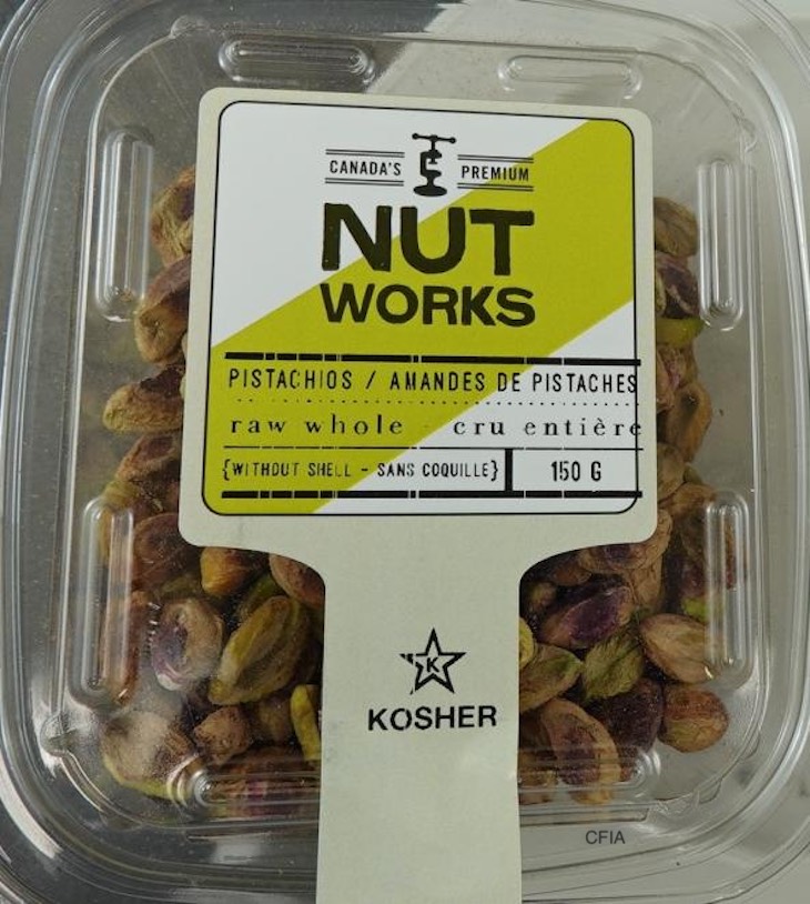 Nut Works Whole Raw Pistachios Recalled For Salmonella