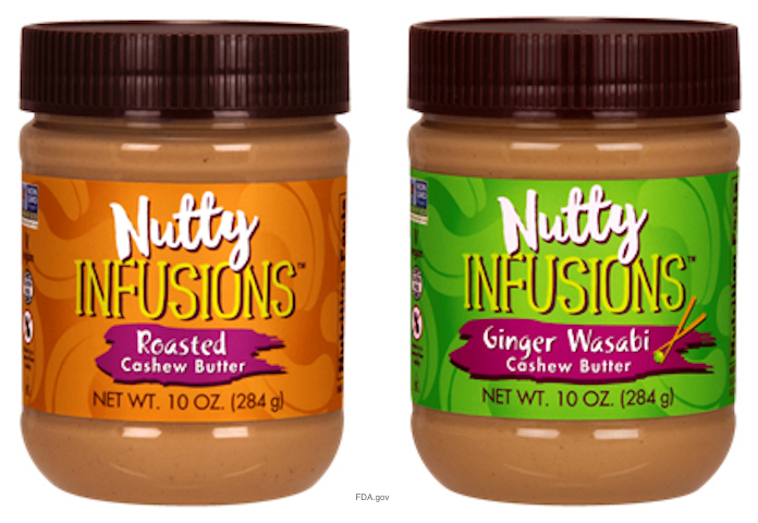 Nutty Infusions Cashew Butter Listeria Recall