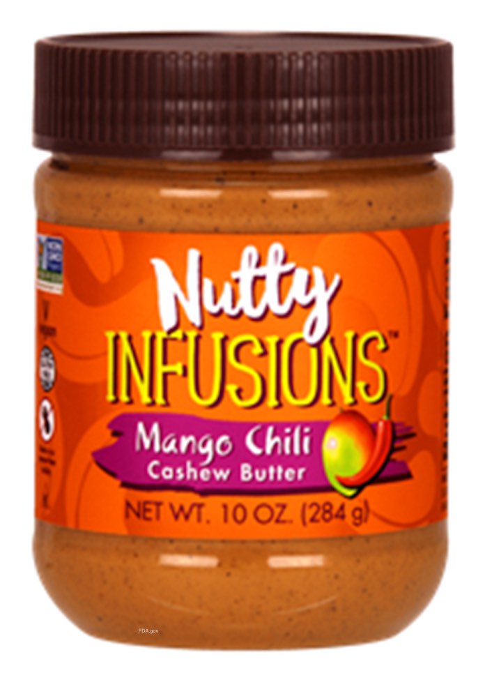 Nutty Infusions Mango Cashew Butter Recall