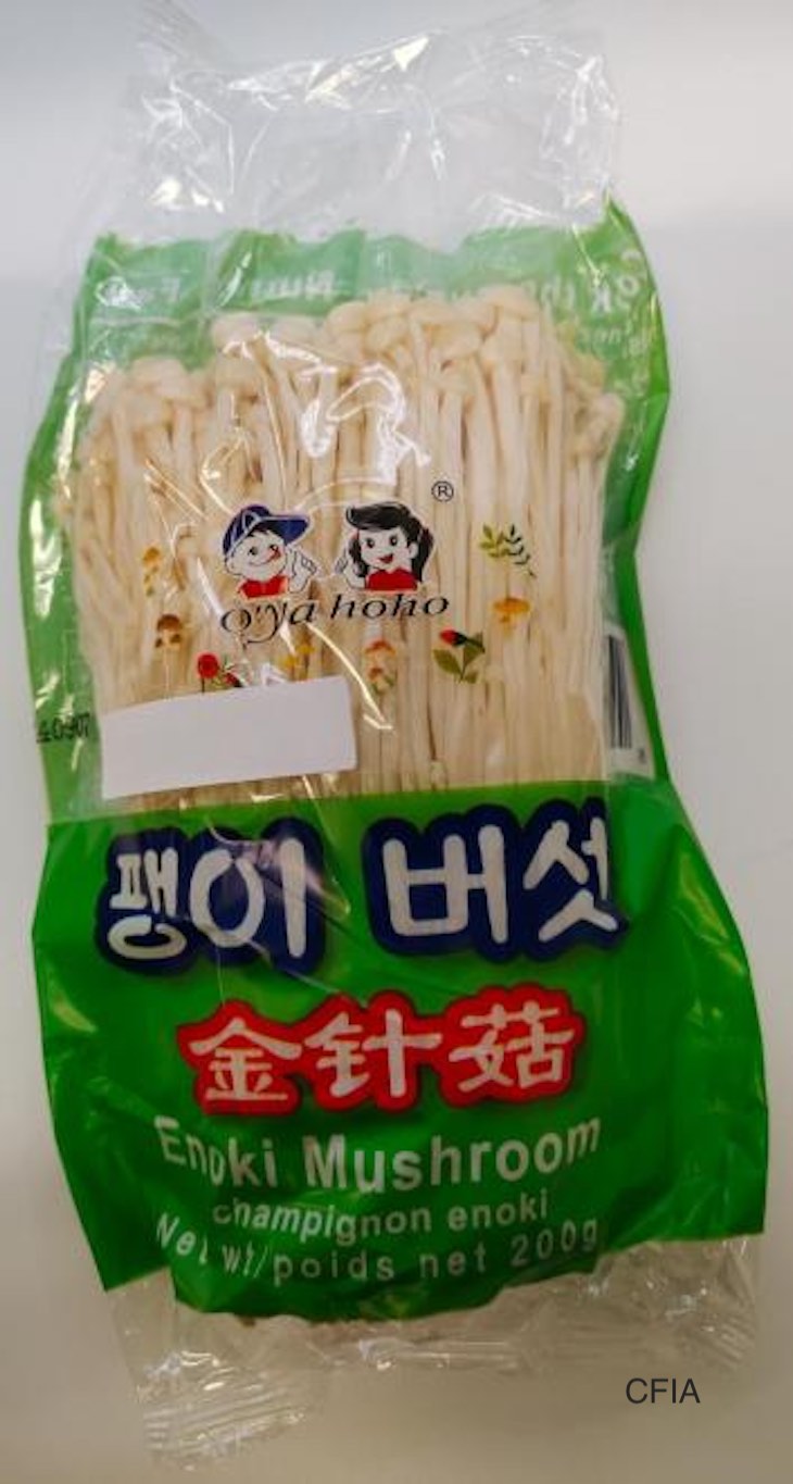 O'Ya hoho Enoki Mushrooms Recalled in Canada For Listeria 