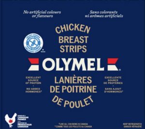 Olymel Chicken Breast Strips Recalled in Canada For Listeria