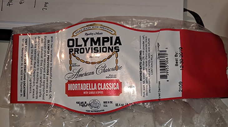 Olympia Provisions Mortadella Recalled For Undeclared Tree Nuts