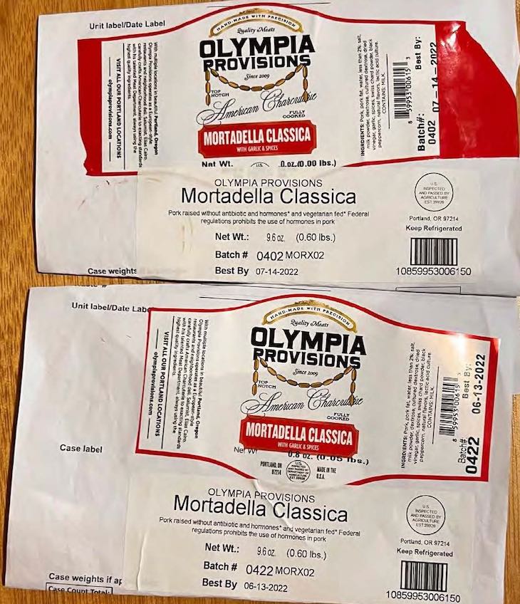 Olympia Provisions Mortadella Recalled For Undeclared Allergens