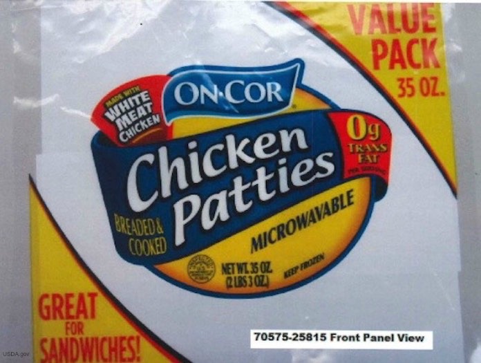 On-Cor Chicken Patties Recall