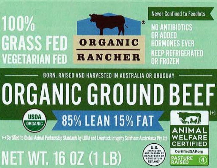 Organic Rancher Ground Beef Recalled For E. coli O157:H7