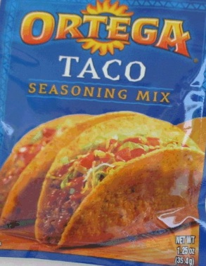 Ortega Taco Seasoning Mix Recall
