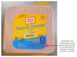 Oscar Mayer Ham & Cheese Loaf Recalled Cross-Contamination