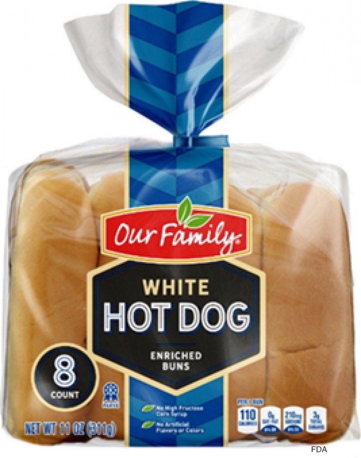 Our Family Hot Dog Buns Recalled For Undeclared Sesame