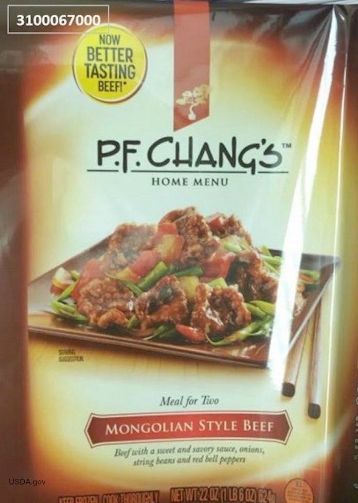 P.F. Chang Meal Recall