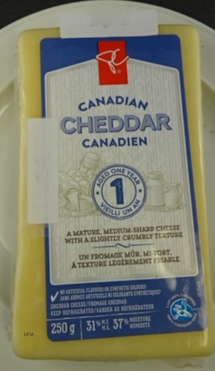 PC Canadian Cheddar Recalled For Possible Listeria