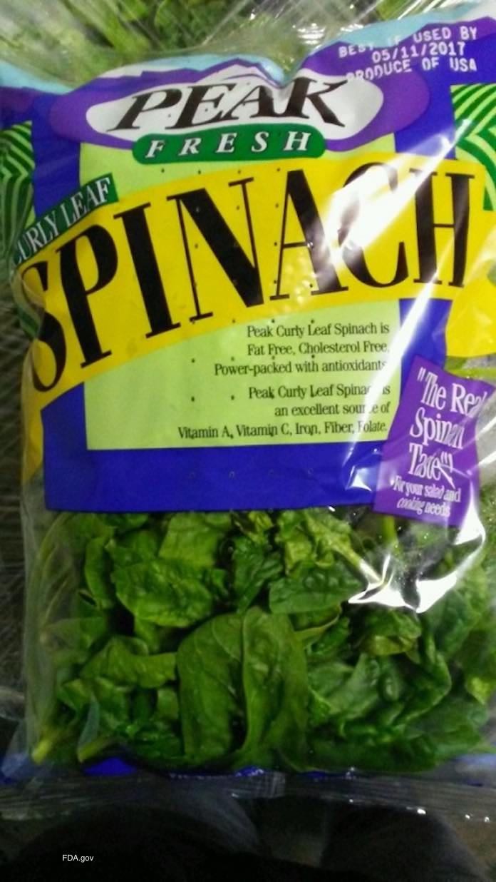 PEAK Spinach Listeria Recall