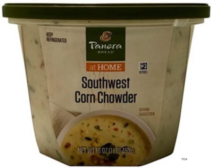 Panera Southwest Corn Chowder Recalled For Undeclared Wheat