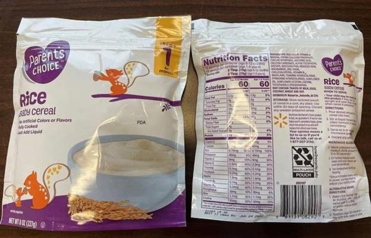 Parent's Choice Rice Baby Cereal Recalled For High Arsenic Levels