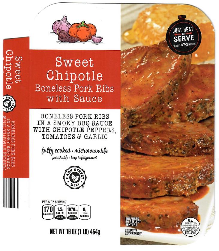 Park Street Deli Boneless Pork Products Recalled