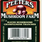 Peeters Sliced Mushrooms Recalled in Canada For Listeria