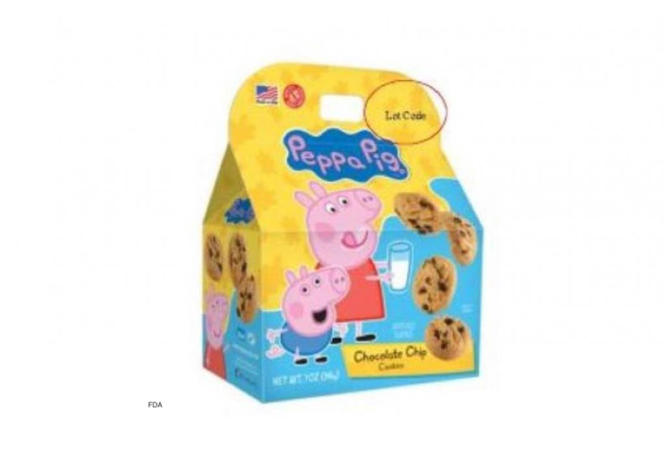 Peppa Pig Chocolate Chip Cookies Recalled For Undeclared Egg