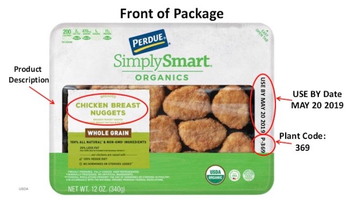 Perdue Simply Smart Organics Breaded Chicken Recalled