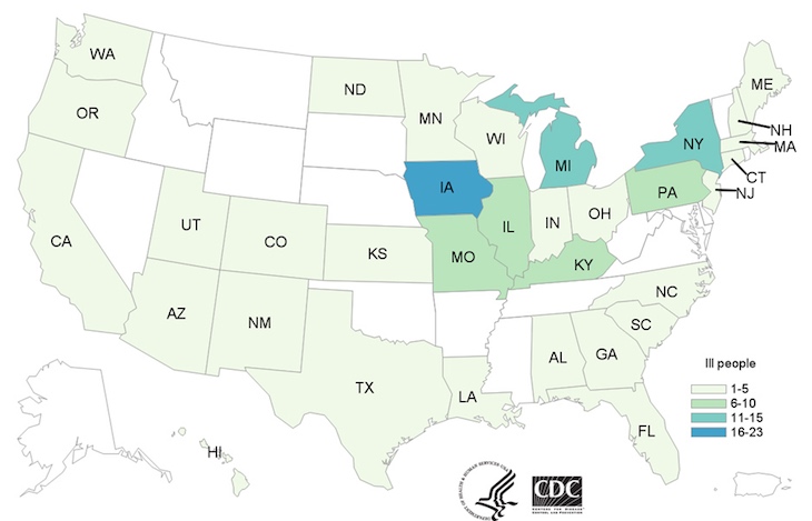 CDC Updates Pig Ear Dog Treat Salmonella Outbreak; 127 Sick