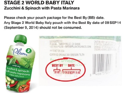 Plum Baby Food Recall