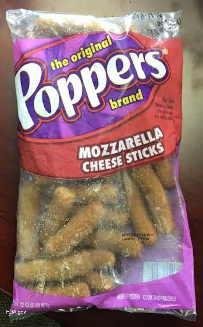 Poppers Mozzarella Cheese Sticks Recall