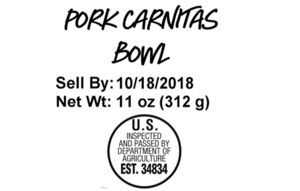 Pork Carnitas Salmonella Listeria Recall