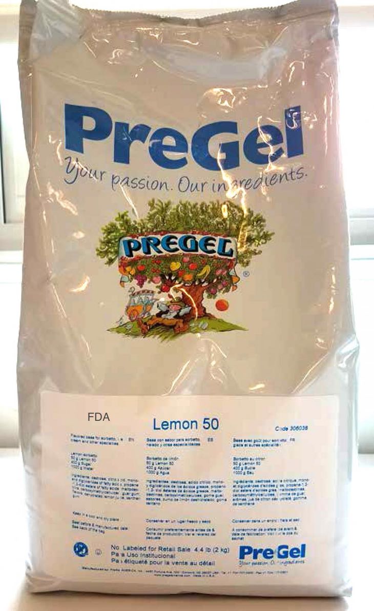 PreGel Lemon 50 Recalled For Undeclared Milk