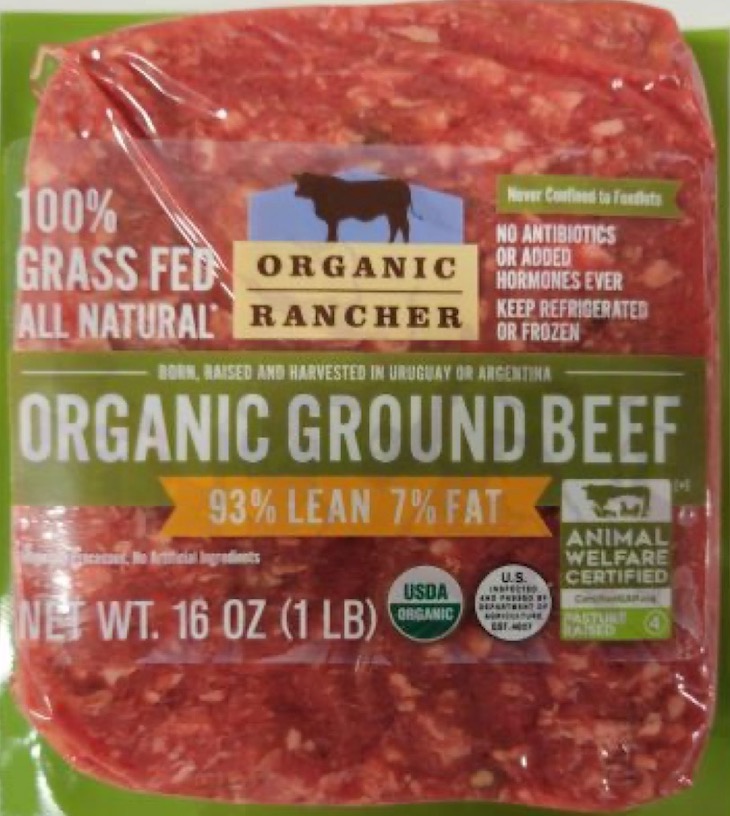 Public Alert For Organic Rancher Ground Beef For Plastic Contamination