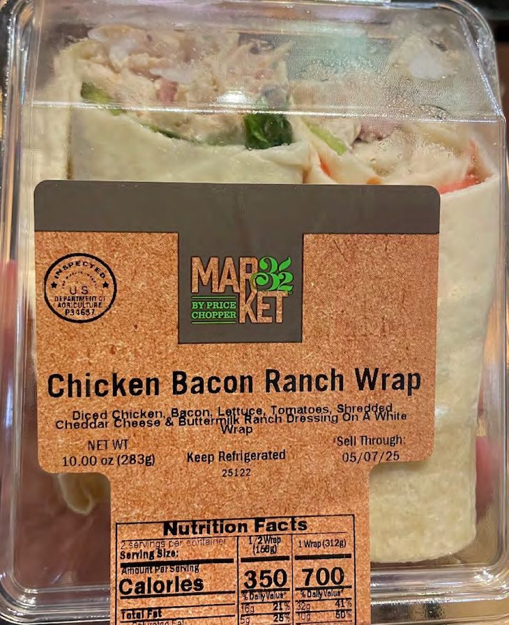 Public Health Alert For Big Y and Price Chopper Chicken Wraps