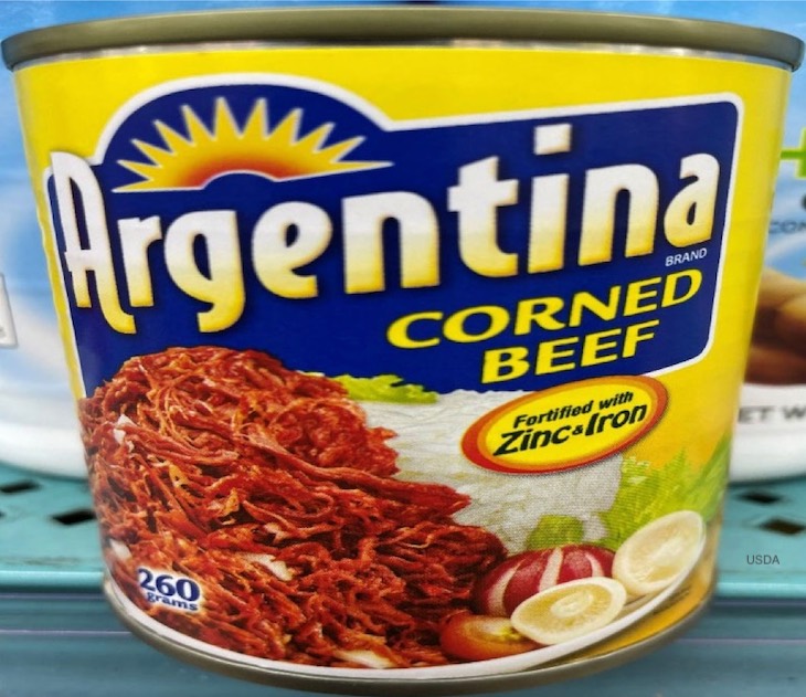 Public Health Alert For Corned Beef From the Philippines