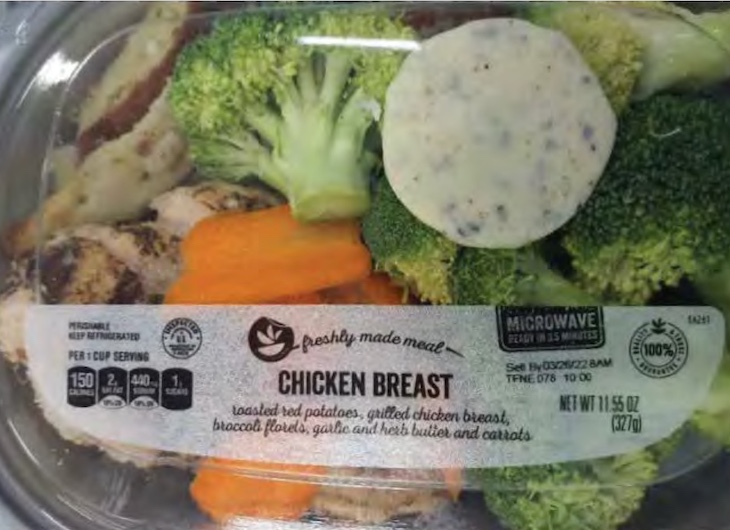 Public Health Alert For Hannaford Freshly Made Meal Chicken Breast