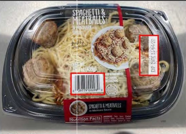 Public Health Alert For Take Home Meals Spaghetti & Meatballs