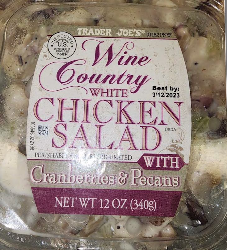 Public Health Alert For Trader Joe's Chicken Salad With Pecans
