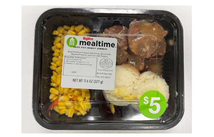 Public Health Alert Issued For HyVee Beef Pot Roast Entree